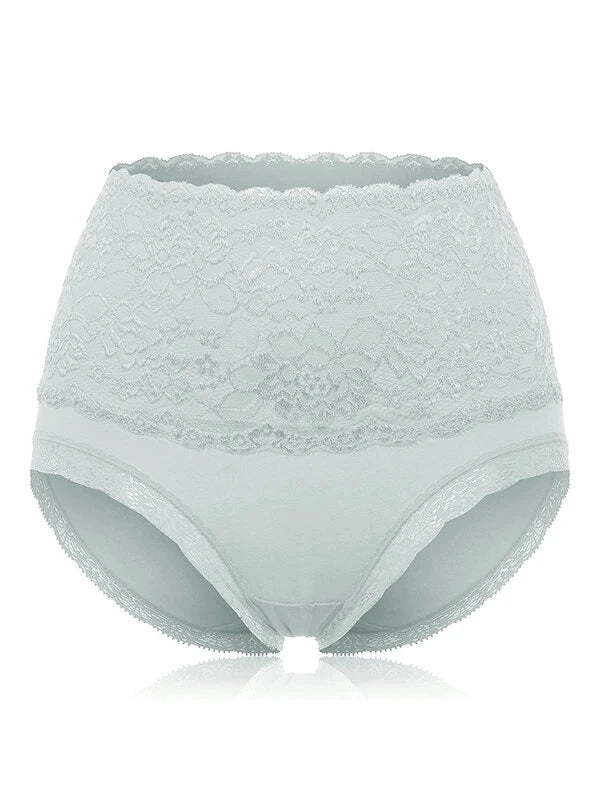 4-Pack Floral Designs Cotton High Waist Briefs