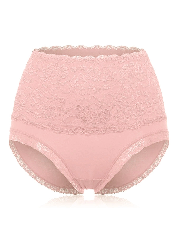 4-Pack Floral Designs Cotton High Waist Briefs