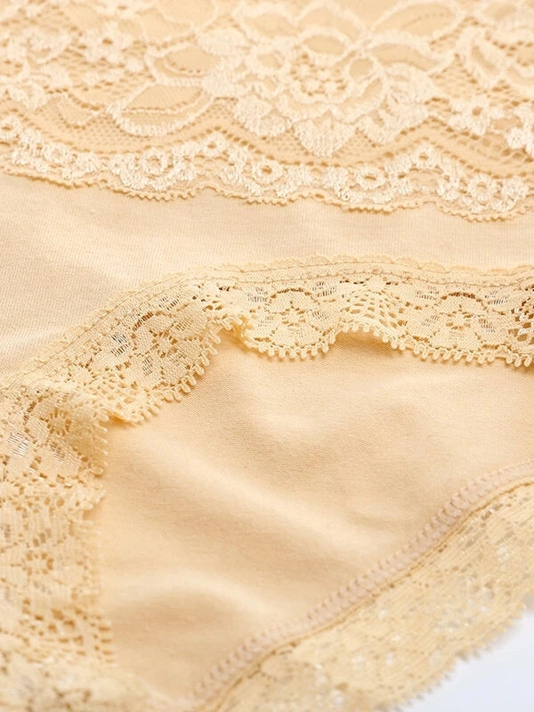 4-Pack Floral Designs Cotton High Waist Briefs