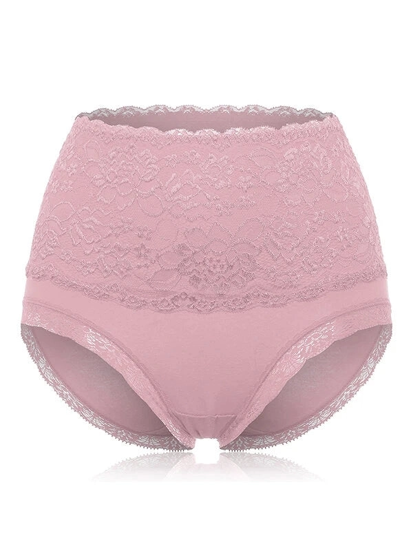4-Pack Floral Designs Cotton High Waist Briefs