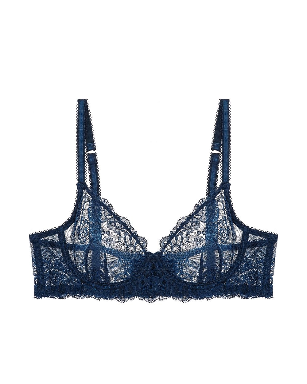 All Lace Boudoir Underwire Balconette Bra