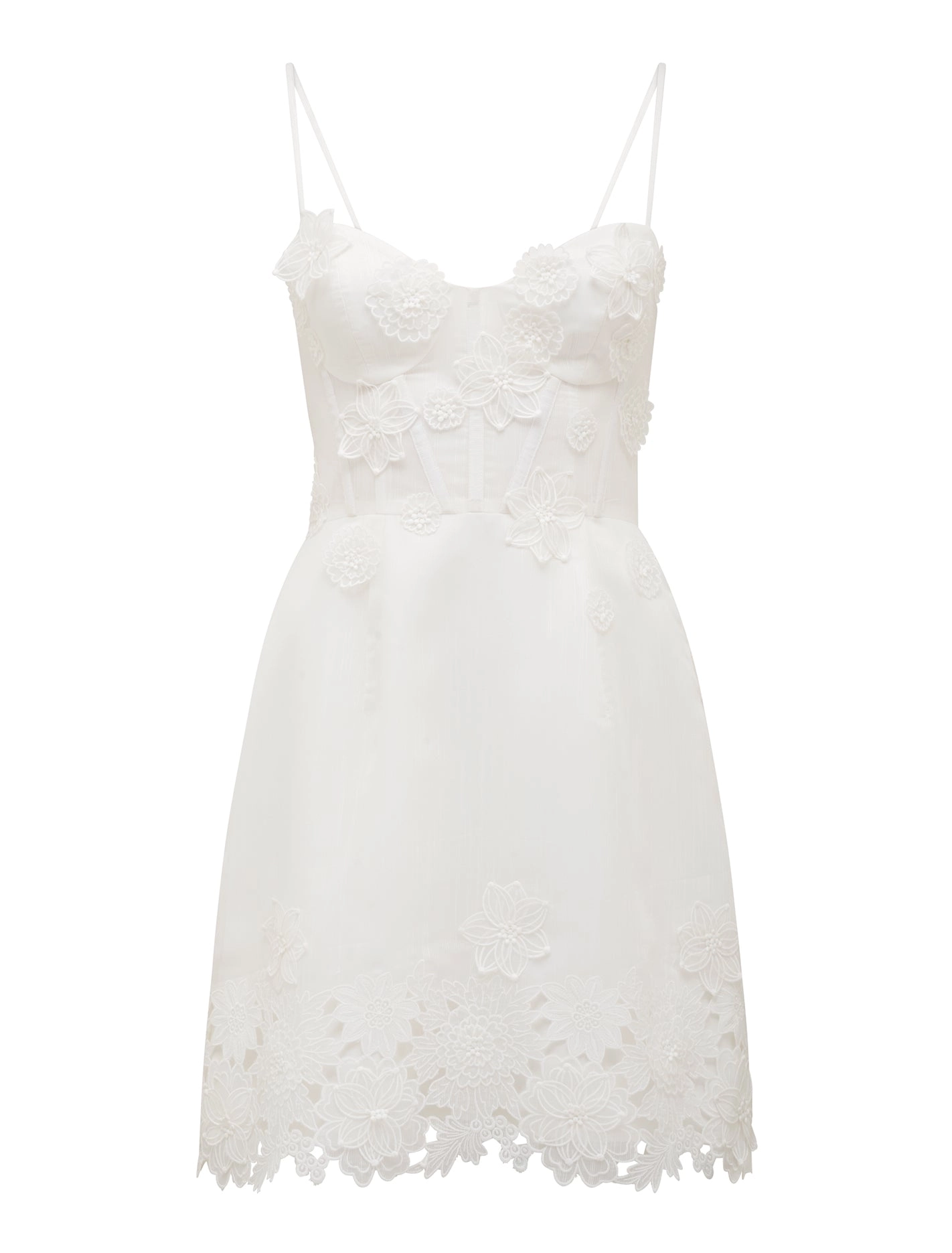Avery Flower Detail Mini Dress