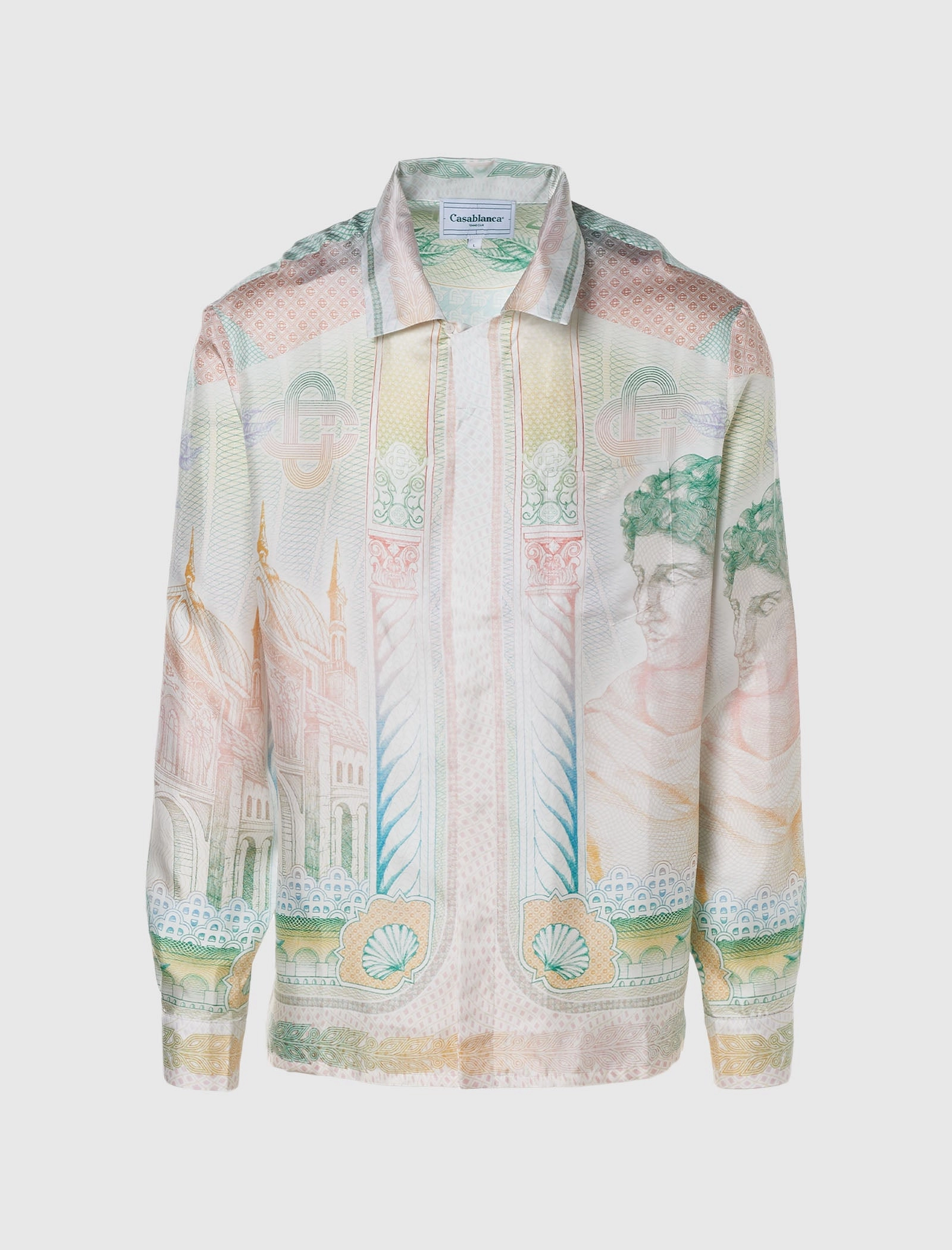 CUBAN COLLAR LONG SLEEVE SHIRT