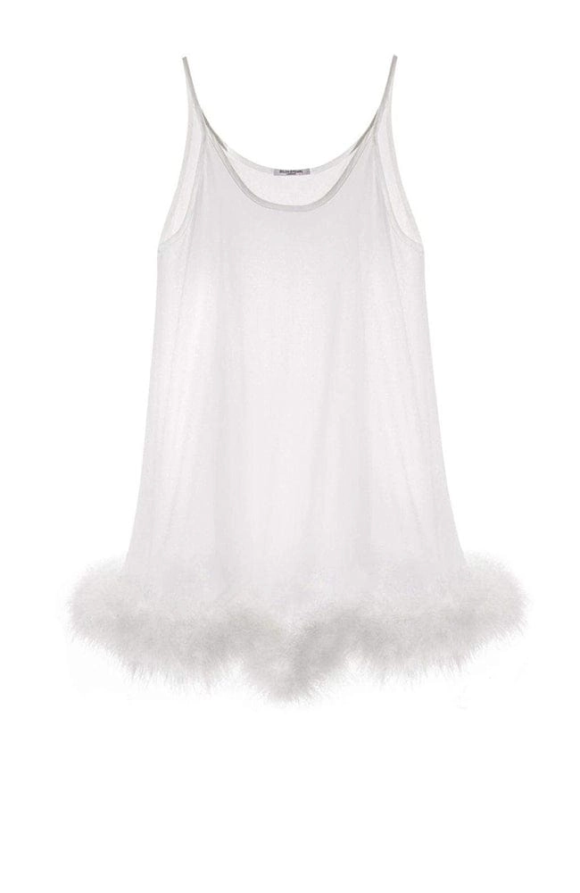 Diana Silk and Marabou Feather Babydoll