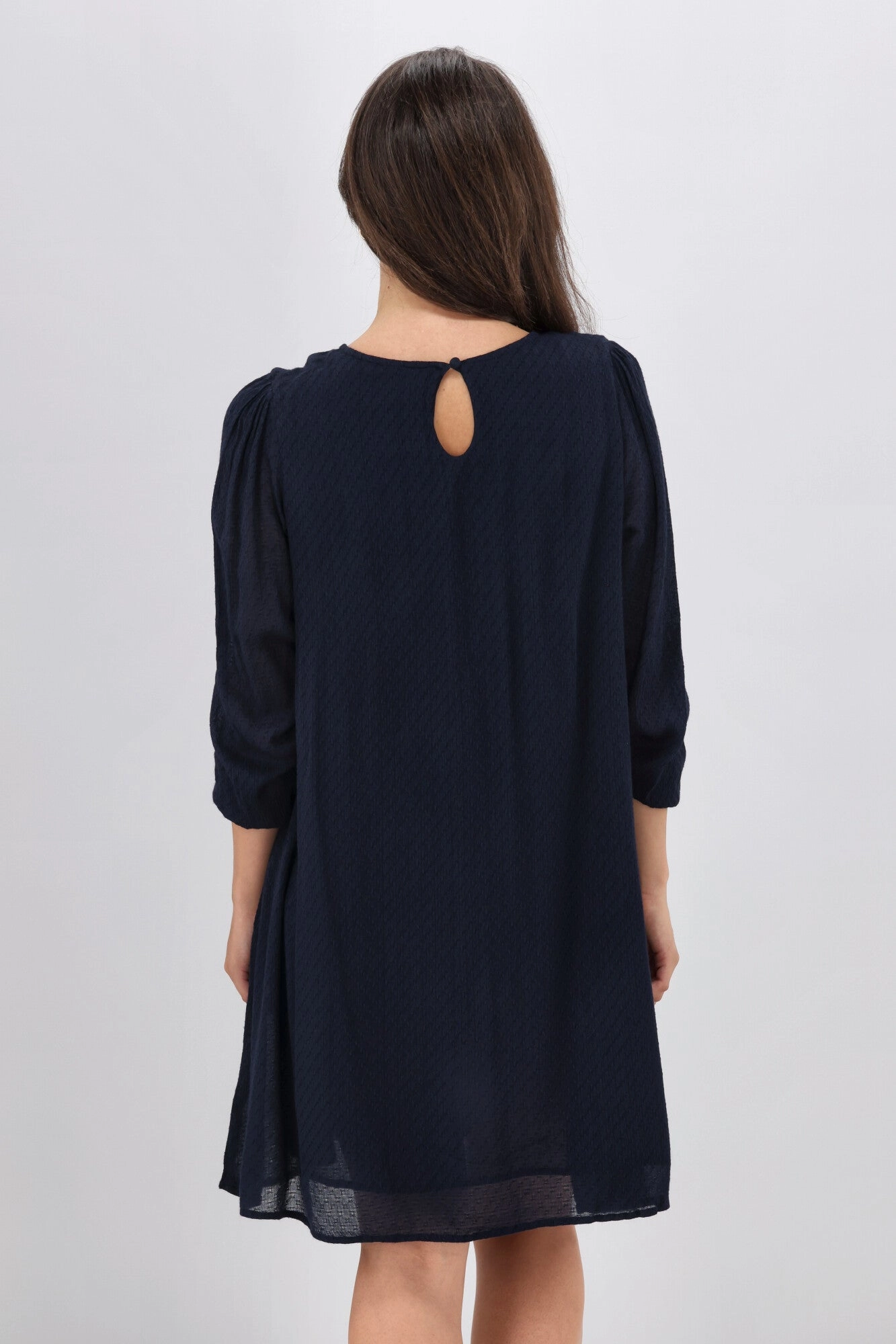 Gloss The Label Evelina Lace Detail Dress Navy