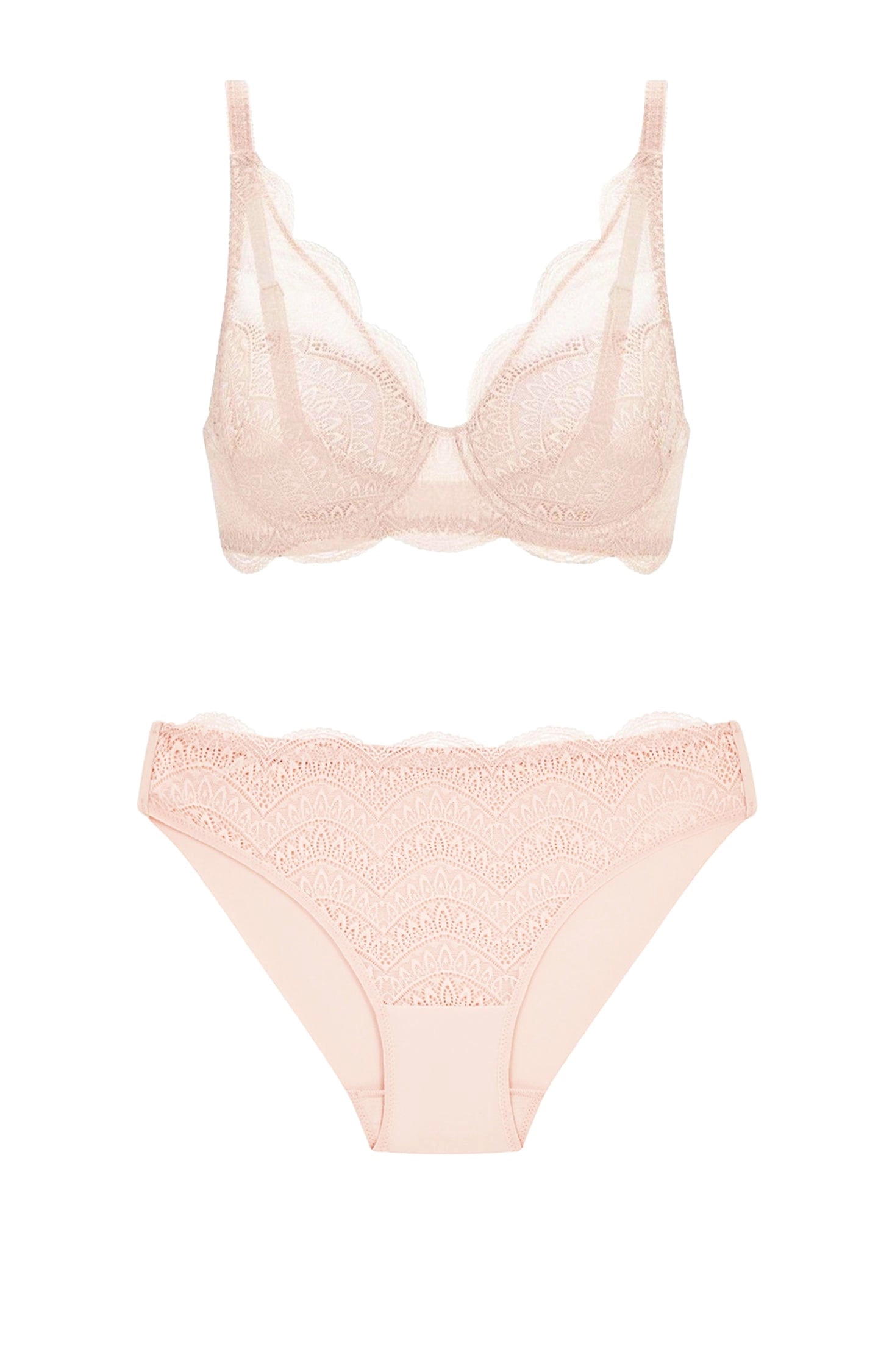 Karma Squared Seckline Spacer Bra and Brief Set