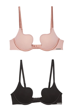 Le Stretch Micro U-Plunge Push Up Bra Bundle Set