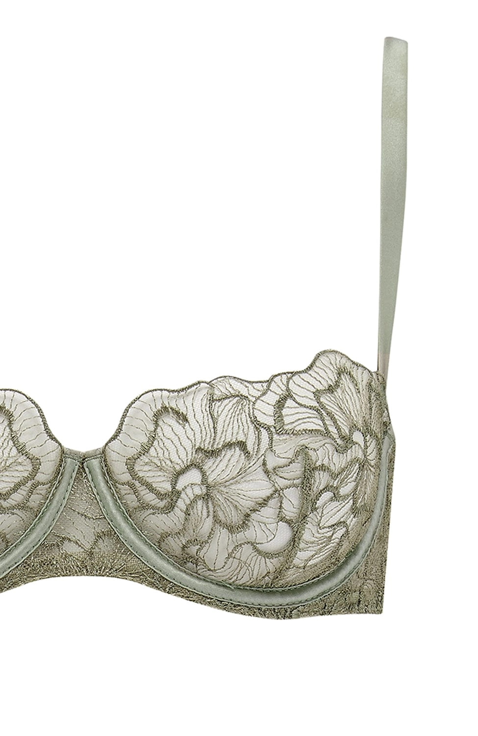 Lila Balcony Bra and Brazilian Knicker Set