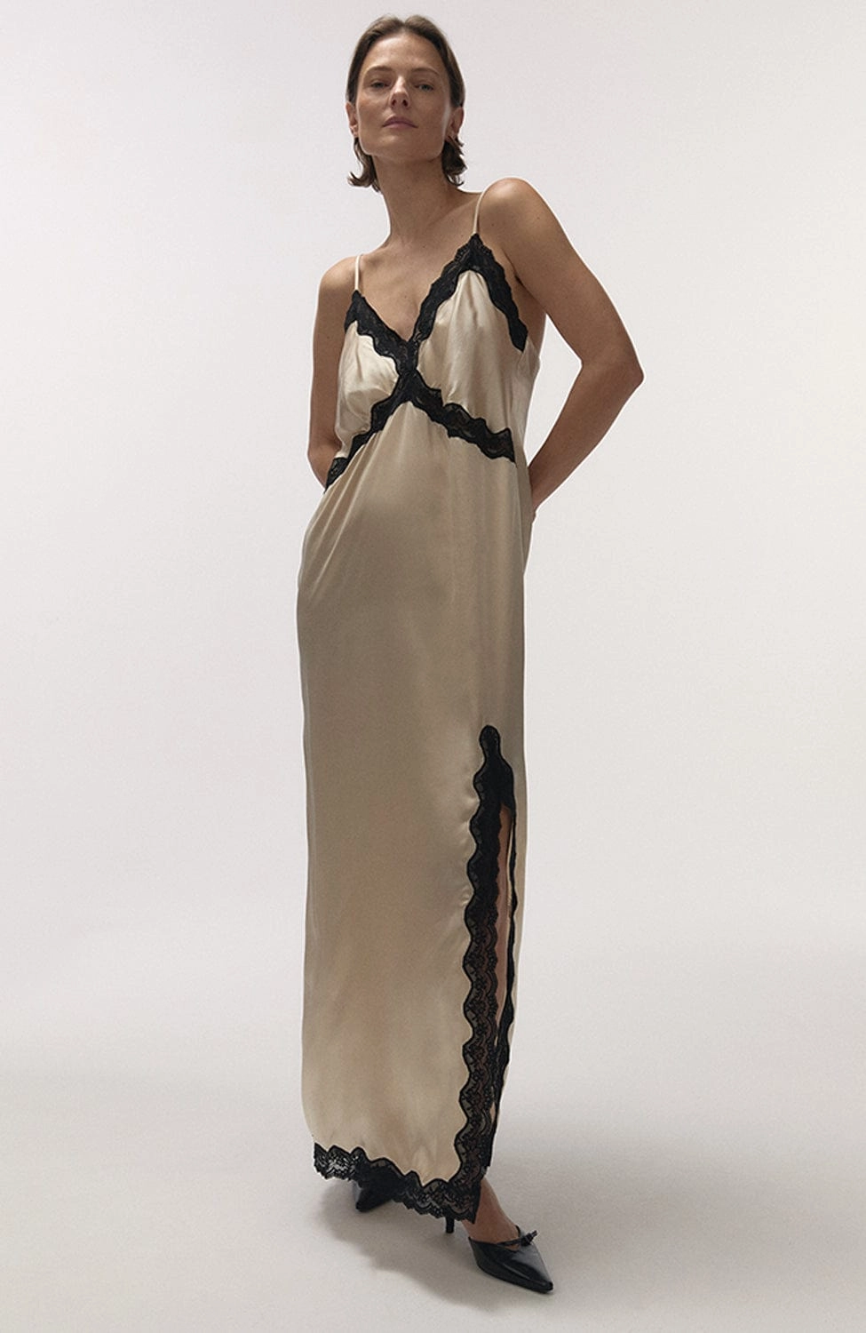 Mist Long Silk Dress