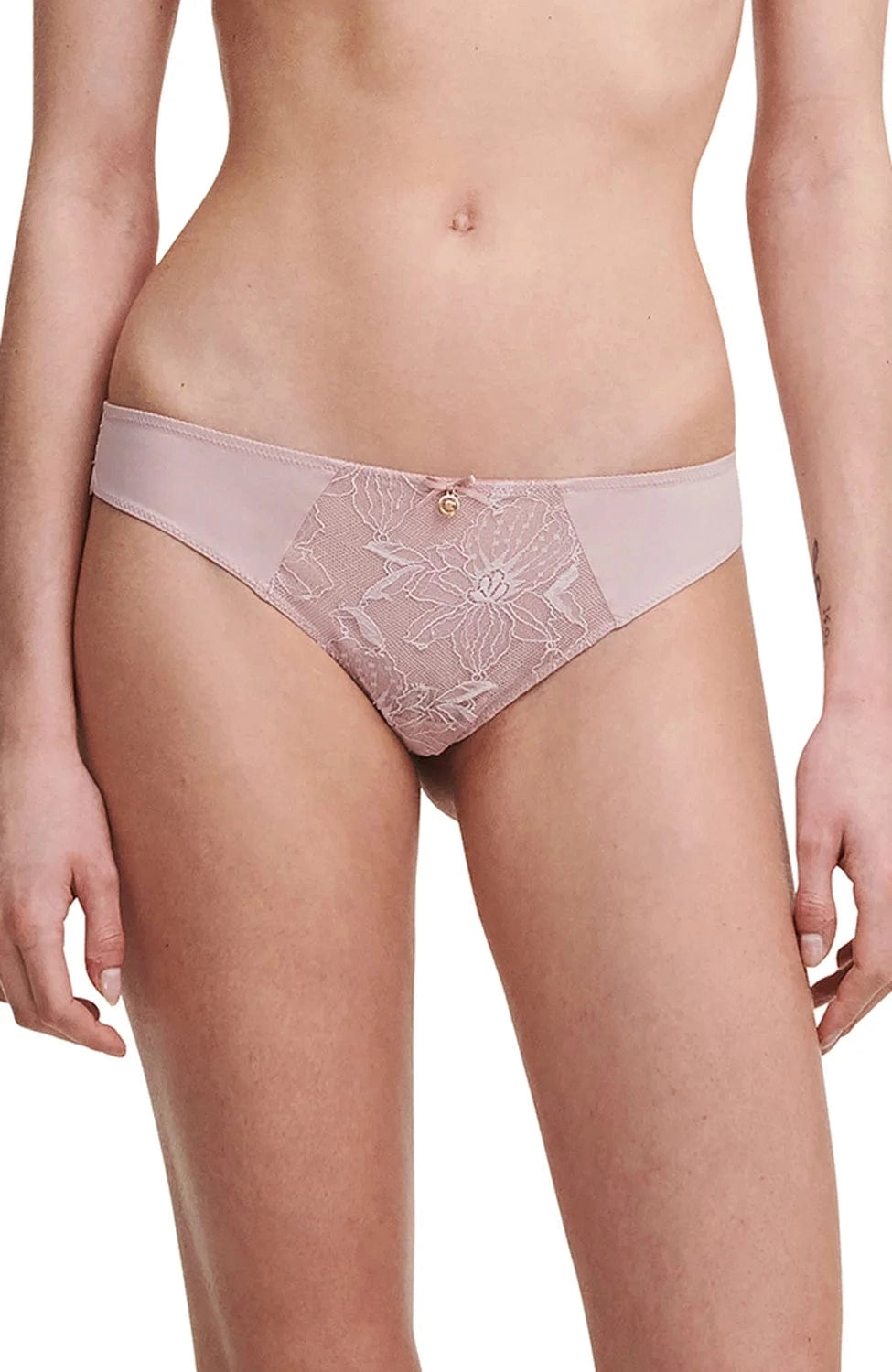 Orchids Half-Cup Balcony Bra and Tanga Set