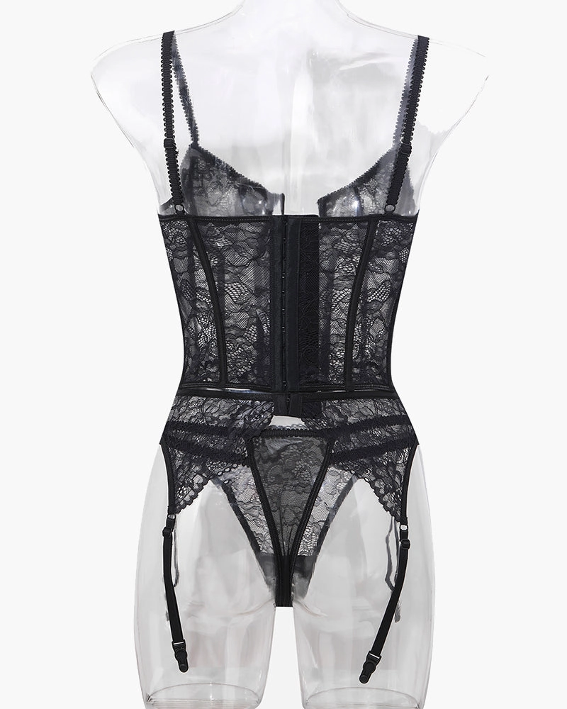 Push Up Corset Bra and Panty Sets