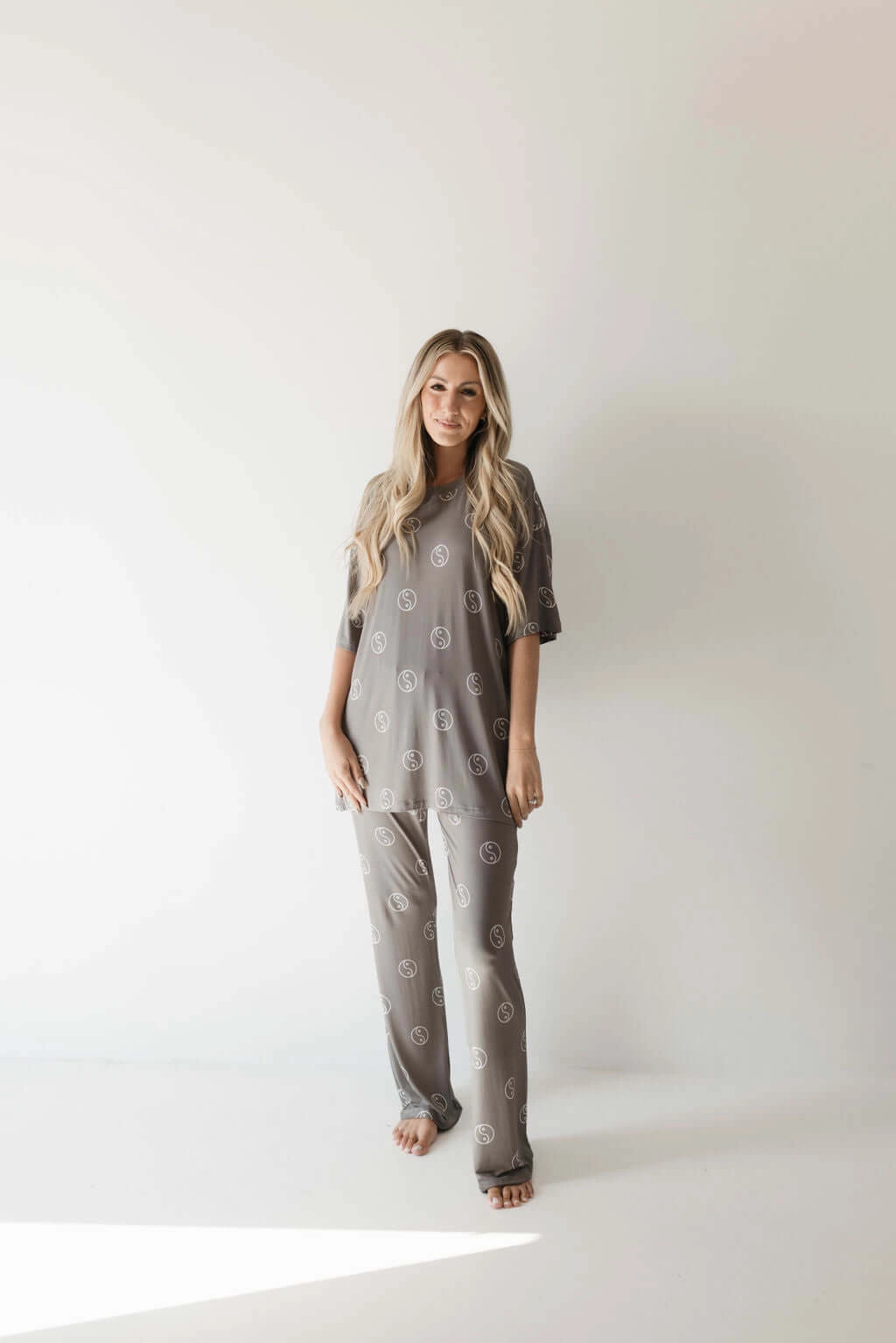 Sage Yin Yang | Short Sleeve Women's Bamboo Pajamas