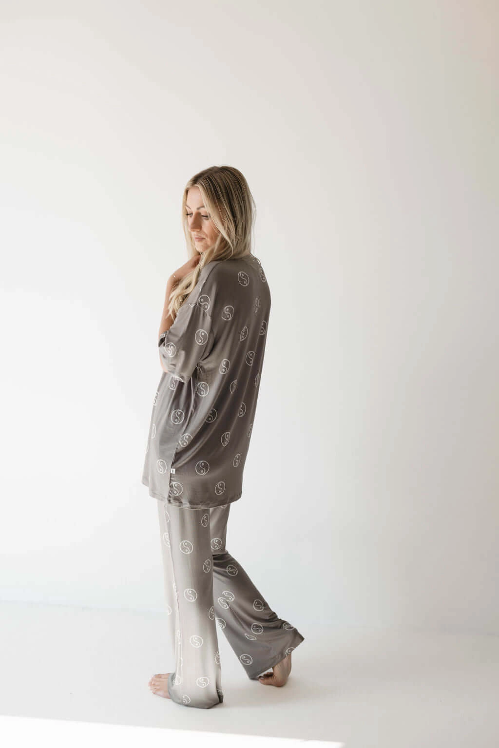 Sage Yin Yang | Short Sleeve Women's Bamboo Pajamas