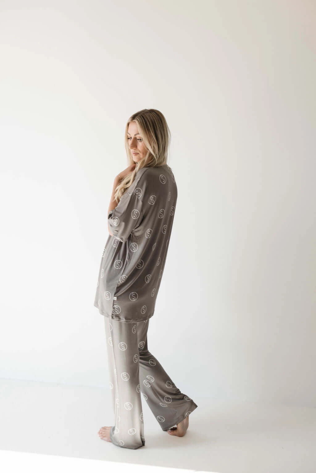 Sage Yin Yang | Short Sleeve Women's Bamboo Pajamas