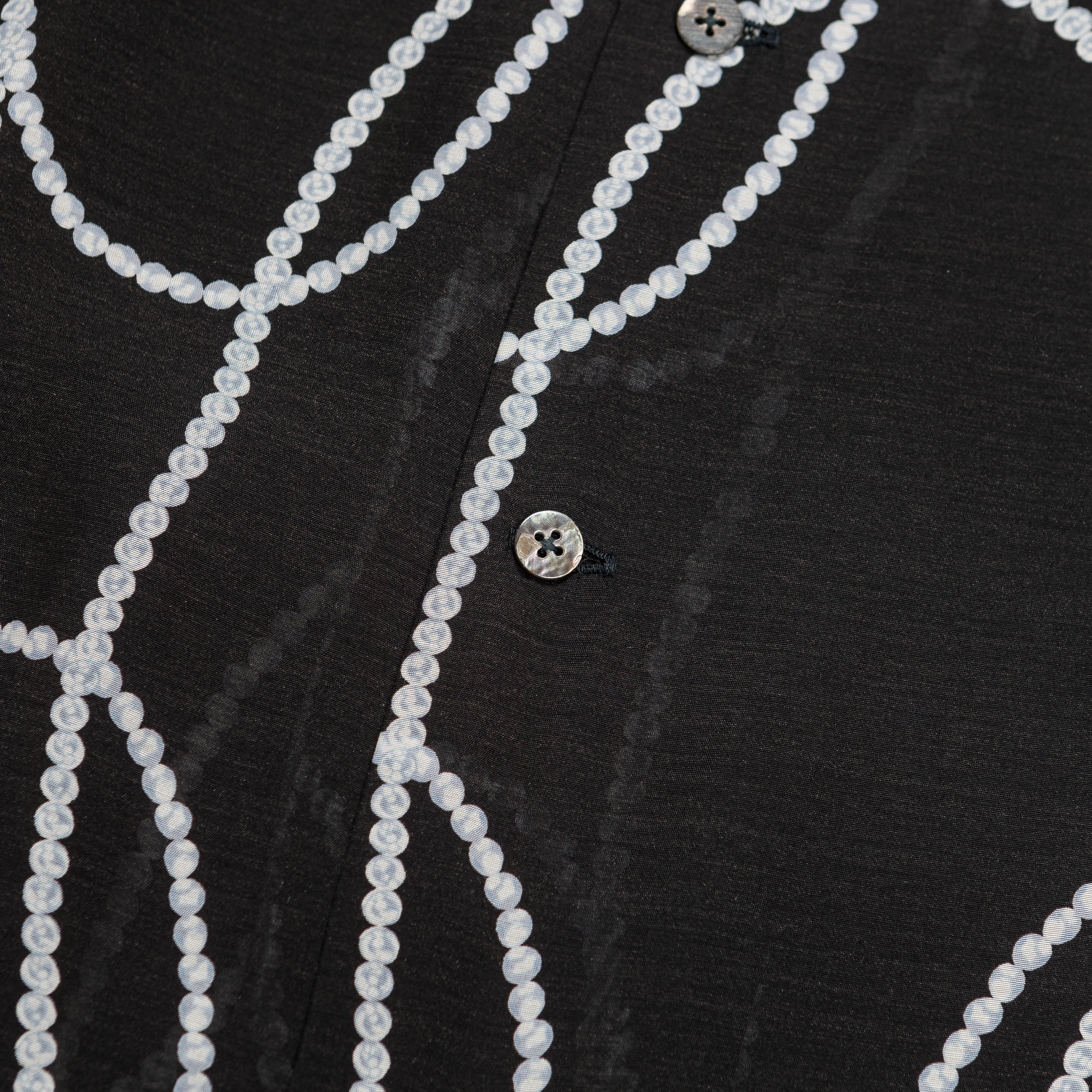 Silk Rayon PEARL-KATABIRA Aloha - Black