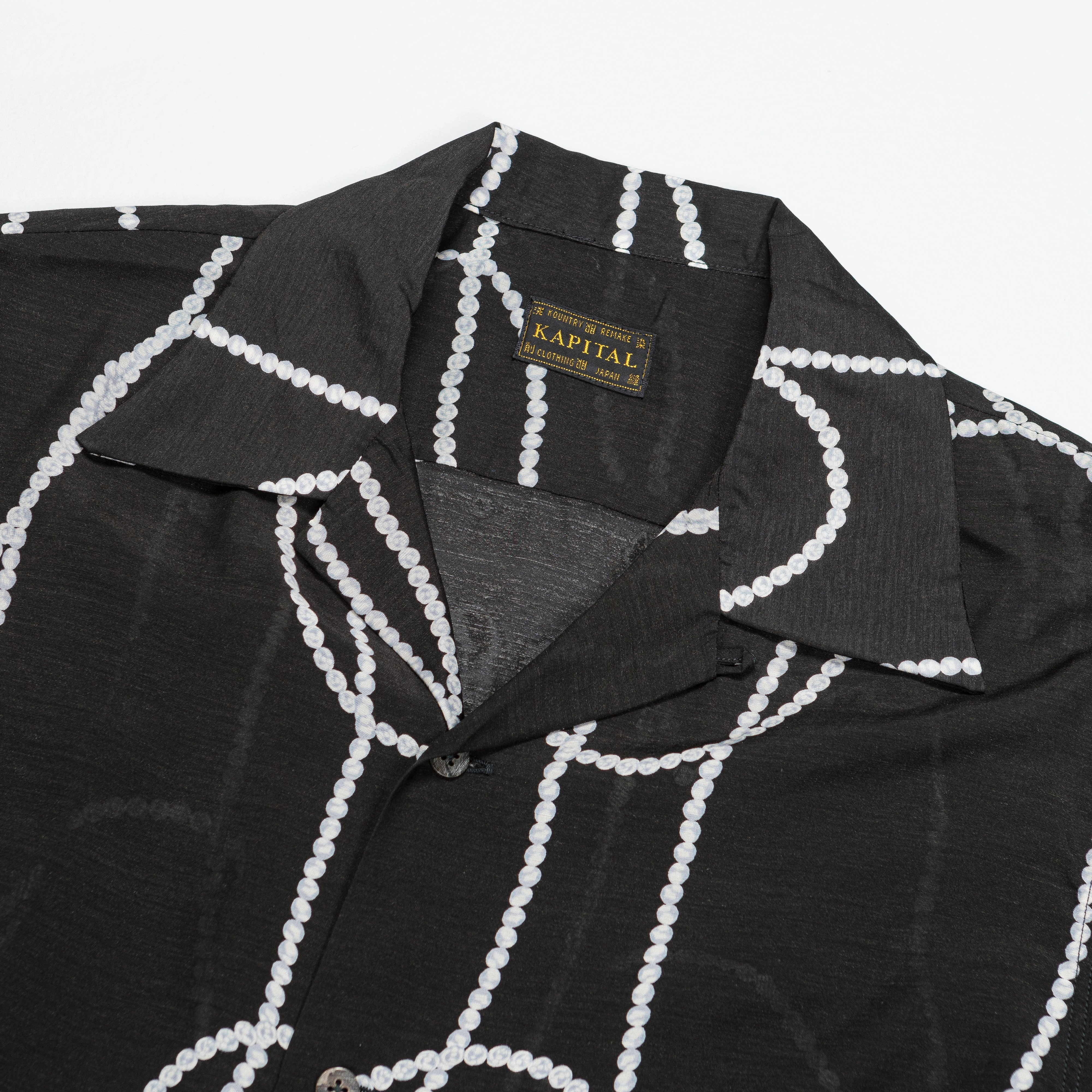 Silk Rayon PEARL-KATABIRA Aloha - Black
