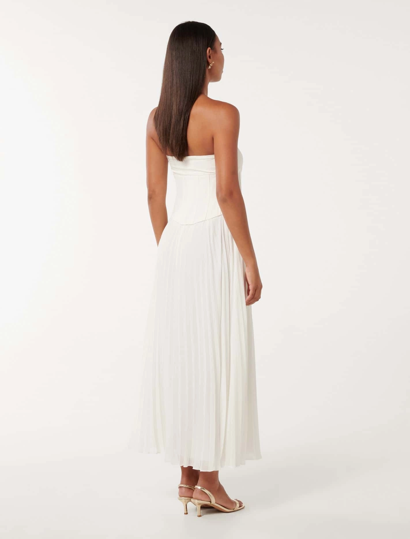 Sonnie Strapless Pleated Maxi Dress
