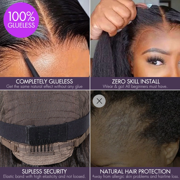 Special Deal | Chic & Natural Layered Bob Wig Ear-to-Ear Wide T Lace Glueless Human Hair Wig Pre-Cut Lace