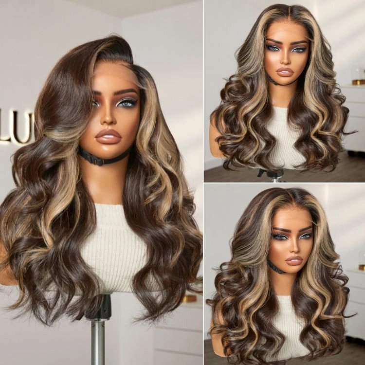 Special Deal | Luvme Hair PartingMax Glueless Wig Ash Blonde Highlight Elegant Body Wave 7x6 Closure HD Lace Human Hair Wig Pre-Cut Lace
