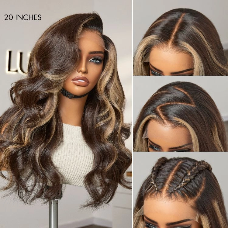 Special Deal | Luvme Hair PartingMax Glueless Wig Ash Blonde Highlight Elegant Body Wave 7x6 Closure HD Lace Human Hair Wig Pre-Cut Lace