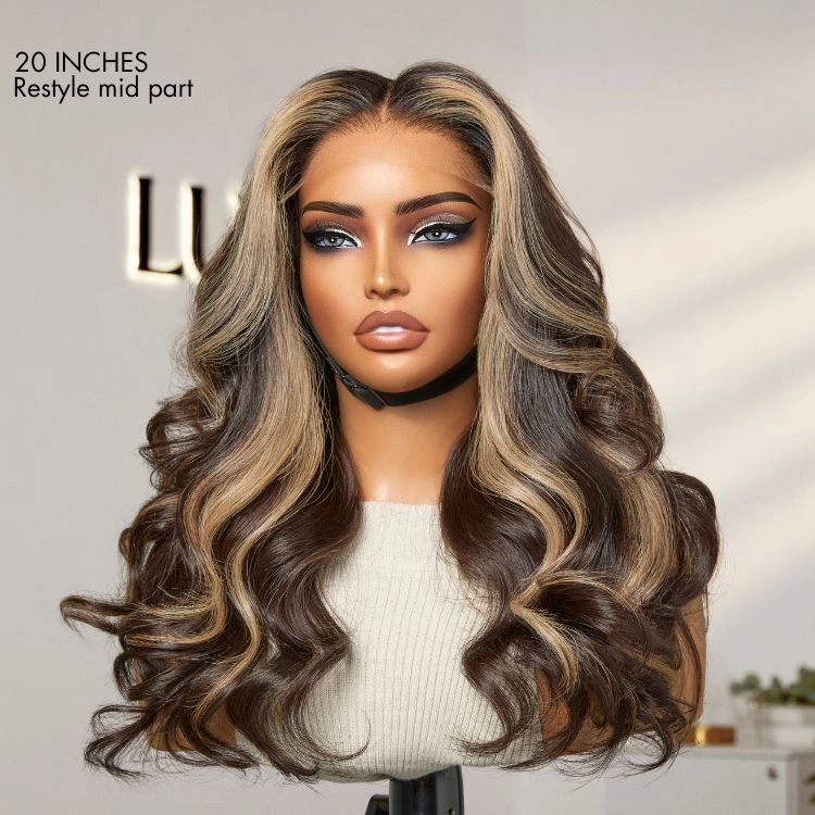 Special Deal | Luvme Hair PartingMax Glueless Wig Ash Blonde Highlight Elegant Body Wave 7x6 Closure HD Lace Human Hair Wig Pre-Cut Lace